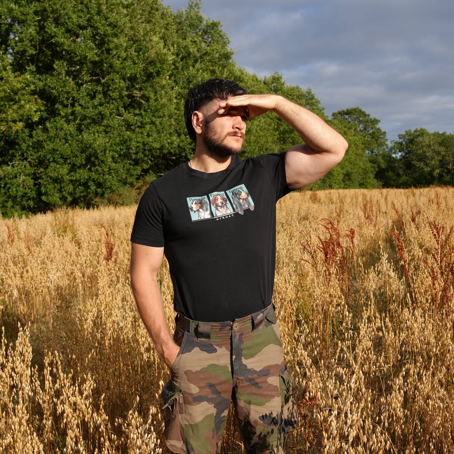T-shirt - chien de chasse