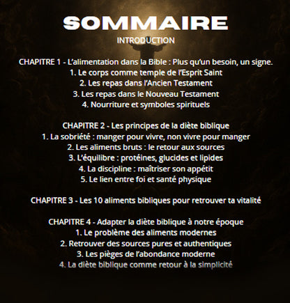 Ebook - Comprendre la diète biblique