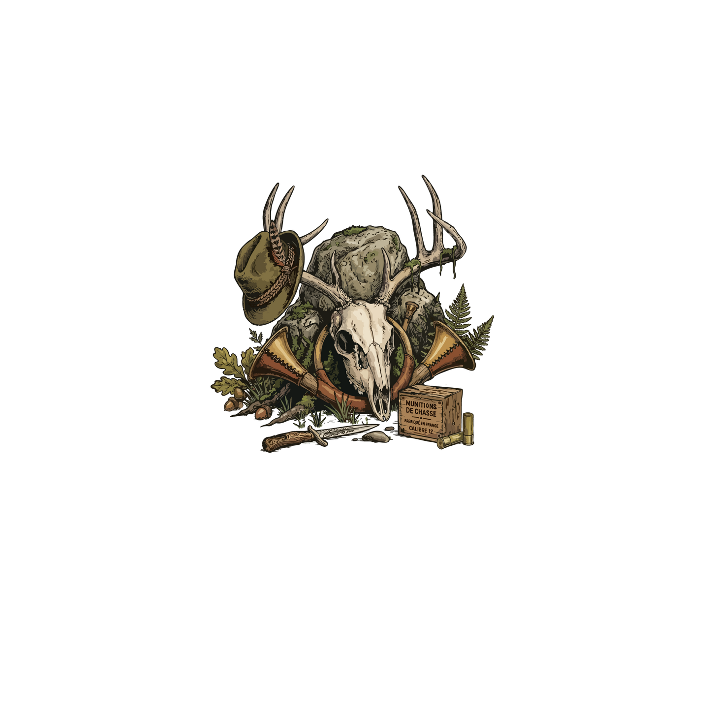T-shirt - Trophée de cerf